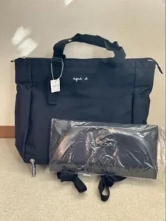 アニエスべー マザーズバッグ 2wayトートバッグリュック ペアレンツバッグ