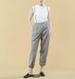 GALERIE VIE コンパクトコットンツイル サスペンダー付きパンツ(32)のサムネイル