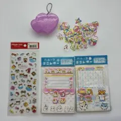 平成シール　ハムスターシール・ミニレターセット　フレークシール