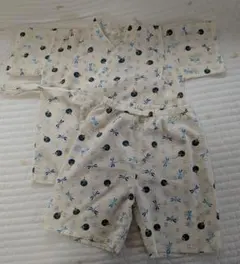 甚平 110cm トンボ・うちわ柄