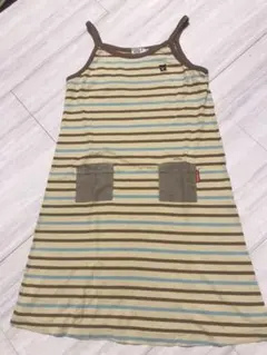 DOUBLE.B ボーダー　ワンピース　ミキハウス ダブルビー  130