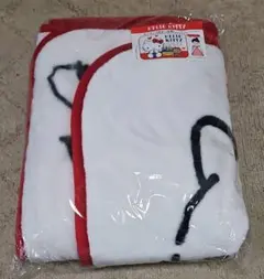 HELLO KITTY マイヤー毛布 約100cm レッドのサムネイル