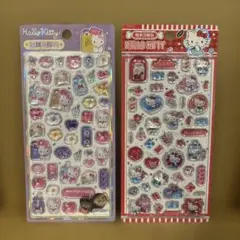 ハローキティ　立体シール　3Dステッカー　ボンボンドロップ風