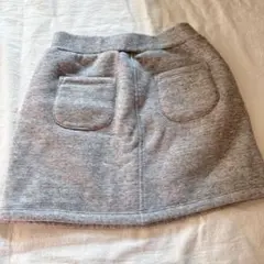 UNIQLO グレー スカート 110サイズ　女の子　裏ボア　モコモコ　暖かい