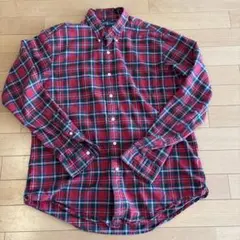 Ralph Lauren 赤 チェック柄 ネルシャツ L