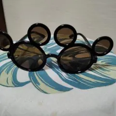 ミッキー型ブラウンレンズサングラス