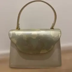 7*3様 花柄 ゴールド留袖·訪問着 和装　バッグ