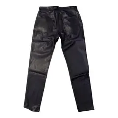 【極美品】ZARA ザラ フェイクレザー パンツ スキニー ブラック