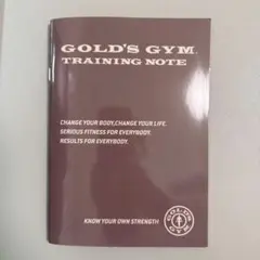 GOLD'S GYM ゴールドジム トレーニングノート グレーのサムネイル