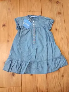 ファミリア　デニム　ワンピース　半袖　新品未使用品