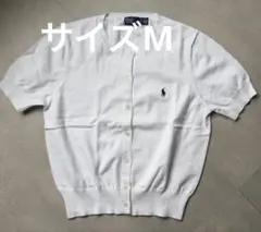 Polo Ralph Lauren 半袖ニットカーディガン ホワイト Mのサムネイル