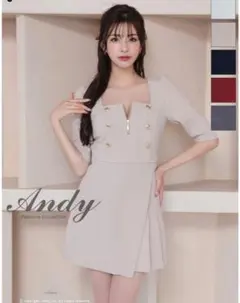 【美品】[Andy]スクエアミニドレス AN-ON2910