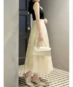 dazzlin スパンコールチュールスカート