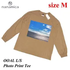 新品　ナナミカ　Mサイズ　日本製 ロングスリーブ フォトプリント ティー