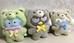 サンリオぬいぐるみ　バツ丸　ハンギョどん　シナモン　セット