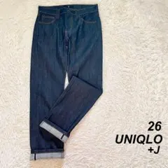 【美品】UNIQLO +J デニムパンツ ストレート セルビッチ