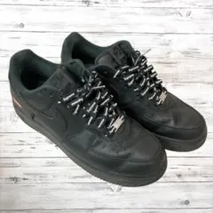 NIKE Supreme AIR FORCE1 ブラック 28.5cm 2277