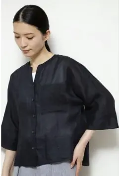 söder リネン100% 半袖シャツ ネイビー - メルカリ