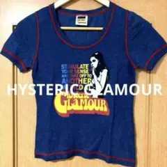 ヒステリックグラマー 初期 ガールプリント インディゴ Tシャツ - メルカリ