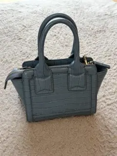【ZARA】ミニサイズ•クロコ型押し•2WAY ハンドバッグ　ショルダーバッグ