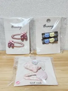 ハンドメイド ヘアクリップ 9個セット