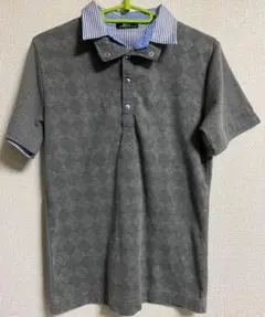 しまむら ポロシャツ 半袖 グレー Mサイズ