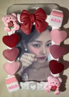 クマとハートのトレカケース