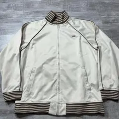 OLD VANS トラックジャケット ジャージ 上 ヴァンズ アイボリー Lのサムネイル