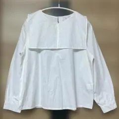 keitto スクエアカラー セーラーカラー ブラウス シャツ ホワイト