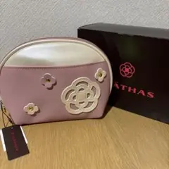 CLATHAS ポーチ ピンク カメリアモチーフのサムネイル