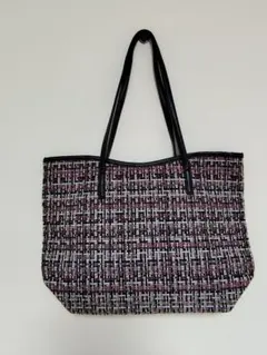 リバーシブルトートバッグ マルチカラーとブラック