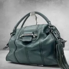 archive TOMMY leather boston bag y2k