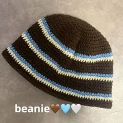 ビーニー　クラッシャーハット　ハンドメイド