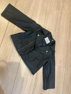 ブラック　ライダースジャケット95