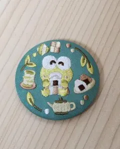 サンリオ けろけろけろっぴ 刺繍缶バッジ