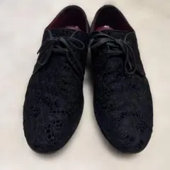 ドルチェ&ガッバーナ　DOLCE & GABBANA レース　ブラック　革靴のサムネイル