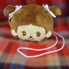 モンチッチ フェイス型ポシェット ぬいぐるみバッグ　ショルダーバッグ