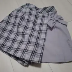 メゾピアノ　チェック柄　キュロット　120(110)サイズ