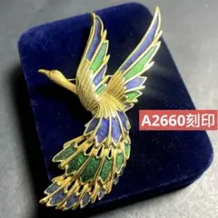 鳥モチーフ　ヴィンテージ　ブローチ