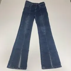 レディース ブーツカット デニム ジーンズ 美品 古着 フレア ストレッチ