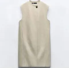 ZARA ロングソフトベスト　ザラ