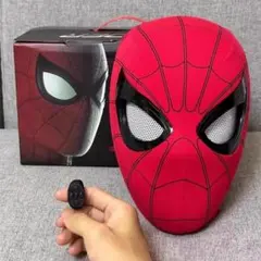 【映画1:1再現】スパイダーマン マスク 発光 電動目可動 タッチ操作 トビー版初代再現・手作り仕上げ】スパイダーマン マスク 発光 電動
