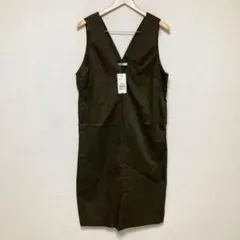 セブンデイズサンデイ Vネック ジャンパースカート カーキ