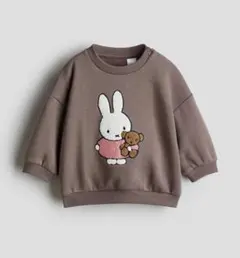 H&M 100㎝ ミッフィー　プリント裏起毛スウェットシャツのサムネイル
