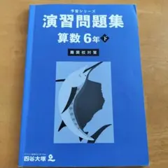 四谷大塚　予習シリーズ　演習問題集 6年下 算数 難関校対策