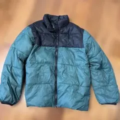 デビロック☆キッズダウンジャケット150☆グリーン×ブラック