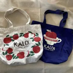 カルディーコーヒー　りんごトートバッグ２つセット