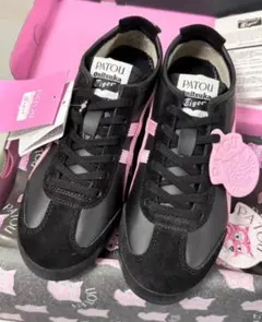 新品PATOU Onitsuka Tiger スニーカー 黒/ピンク24.5cm Onitsuka Tiger x Patou Mexico 66 