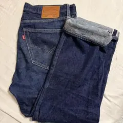 リーバイス 501 ヘンプ混 デニムパンツ W36 BIGE 赤耳 濃紺