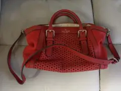 kate spade NEW YORK 2wayバッグ レッドのサムネイル